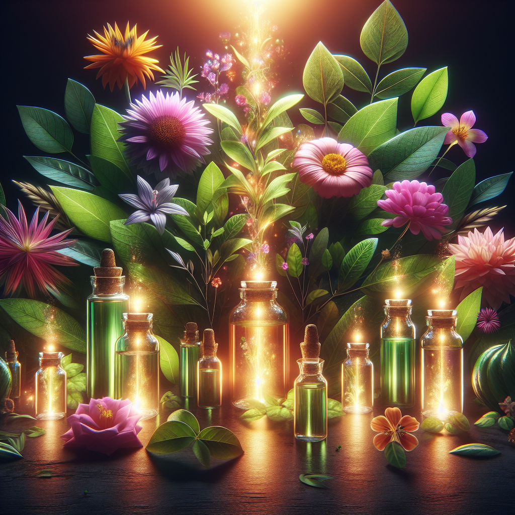 Elixire naturale extrase din flori și frunze